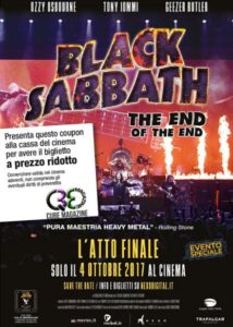 Black Sabbath The End of the End sconto biglietti