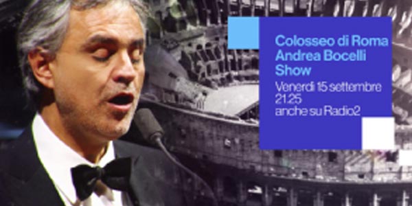 Andrea Bocelli concerto Colosseo ospiti